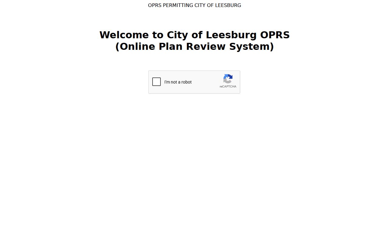 City of Leesburg permit portal for address searches